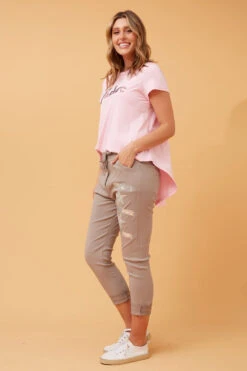 JANJA SEQUIN STAR PRINT JOGGERS -Female Clothing Store 681ccedb3468d7ff1f2ed1284ff38345