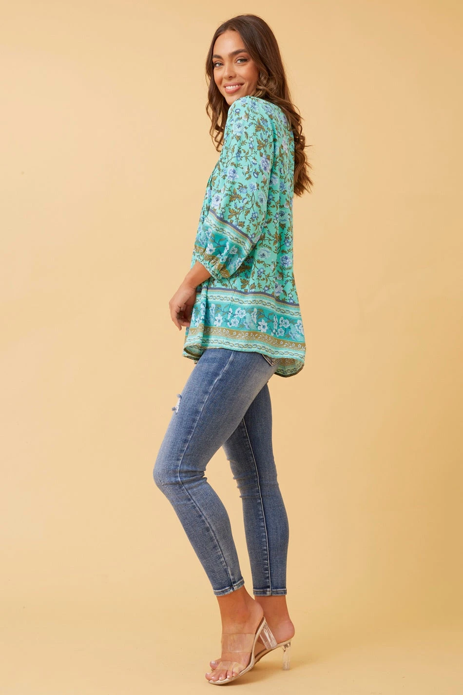 LYNDEN FLORAL BOHO TOP 5 LYNDEN FLORAL BOHO TOP - Image 5