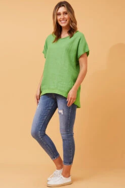 NERIDA LUREX LINEN TOP -Female Clothing Store 6c17e079b4052f9b2002e1a79d7ea686