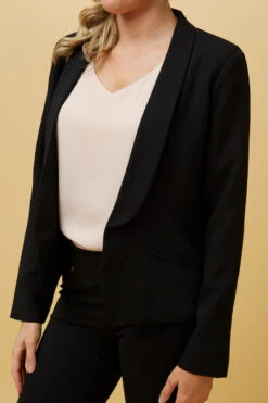 AUDRINA OPEN FRONT LONG SLEEVE JACKET -Female Clothing Store 6ea49906b1c2ababbec43883095d6f05