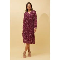 ZANETTA ABSTRACT PRINT TIERED PLEATED MIDI DRESS -Female Clothing Store 6ef38ff79d77227054618d24e5956a07