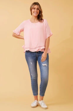 JAYDON LACE TRIM TOP -Female Clothing Store 6f140f9b273a34972732417b54616f39