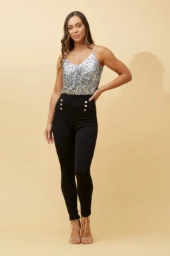 ARLIA BUTTON DETAIL PANTS -Female Clothing Store 6f75d9edd554efcc9c9d44508b0d6db6