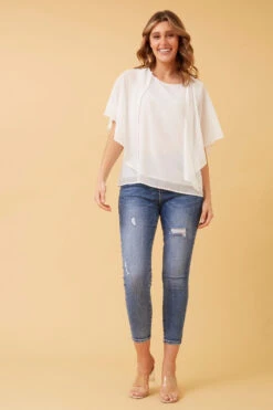 LEILANI SPLIT SLEEVE TOP -Female Clothing Store 6f80b8e955d3e5467897d6b58696c9ba