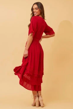 BRIANNA LACE TRIM MIDI DRESS -Female Clothing Store 71d6e5df0e1806f7c8beec807b4a9bdb