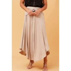 ESTRELLA LINEN MIDI SKIRT -Female Clothing Store 72593b552c1a3774ccfacce177dcb96f