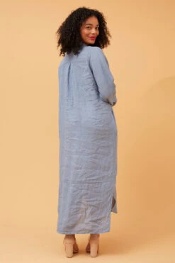 KIMMY BUTTON FRONT LINEN SHIRT DRESS -Female Clothing Store 7282c79cbaf3499c3014c101f3289b7a