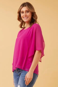 LEILANI SPLIT SLEEVE TOP -Female Clothing Store 7333f5aa8ea63a528dfa0bb98ea50c35