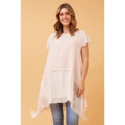 DAYA DOUBLE LAYER LINEN TOP -Female Clothing Store 733f27c0cededf7046fe15c86e72529f