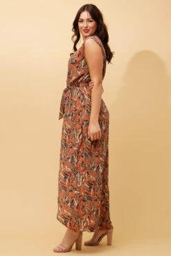 ROSE LEAF PRINT JUMPSUIT -Female Clothing Store 73b70f2f1bc90f9b4547d0f1a506c2d2