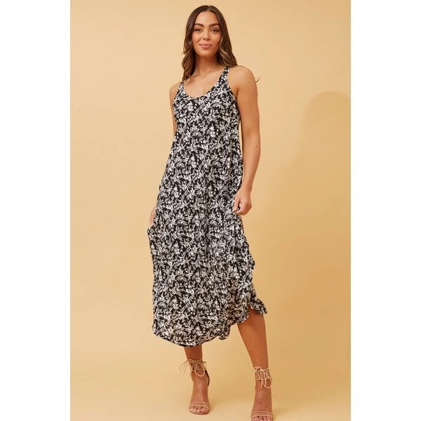 UMBRELLA FLORAL MIDI DRESS 7 UMBRELLA FLORAL MIDI DRESS - Image 7