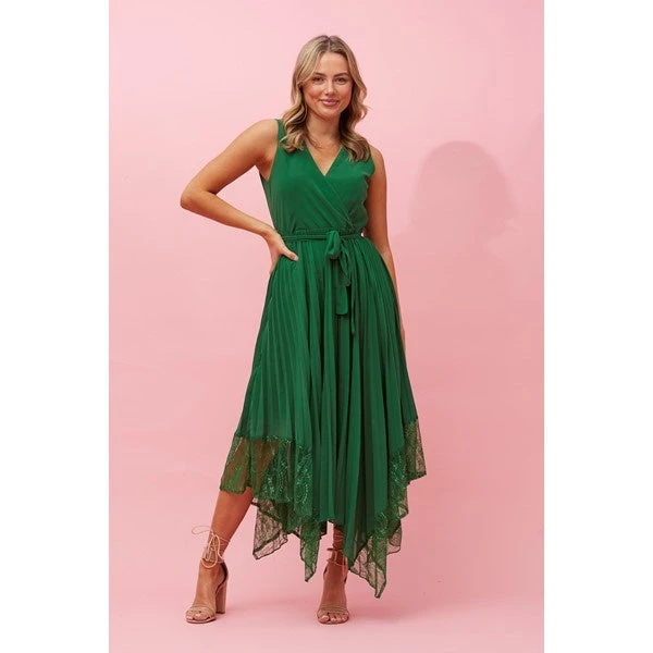 MADISON SLEEVELESS PLEATED DRESS 15 MADISON SLEEVELESS PLEATED DRESS - Image 15
