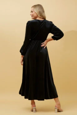 KENNEDY WRAP FRONT PLEATED VELVET MIDI DRESS 22 KENNEDY WRAP FRONT PLEATED VELVET MIDI DRESS -Female Clothing Store 74ae17bc71e2d3b1e3dceb00027055e9