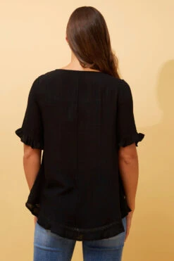 JAYDON LACE TRIM TOP -Female Clothing Store 768d65ebcb7c966371ab445d6bd7188e