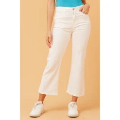 ELVIRA FLARED HEM DENIM PANTS -Female Clothing Store 769dbc63966f6f6a38360cbd62401783