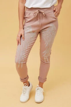 JANJA STUDDED WINGS JOGGER PANTS -Female Clothing Store 7704cecde992e5b844b17f791a81fe79
