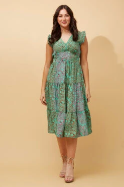 KIRAN FLORAL BOHO MIDI DRESS -Female Clothing Store 772b5fd84c1fa4bf42b2de99ccf84c65