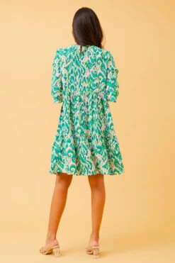 NIKO ABSTRACT PRINT SHORT DRESS -Female Clothing Store 7837e2ad8a6c22c02bcafc8291f66ac7