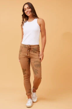 JANJA FOIL PRINT JOGGER PANTS -Female Clothing Store 7863b45402cac7a565812d2c69c146d5