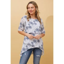DOUBLE LAYER ASYMMETRICAL HEM TOP -Female Clothing Store 787b991295e0fb1f5b17a0fcdd972943