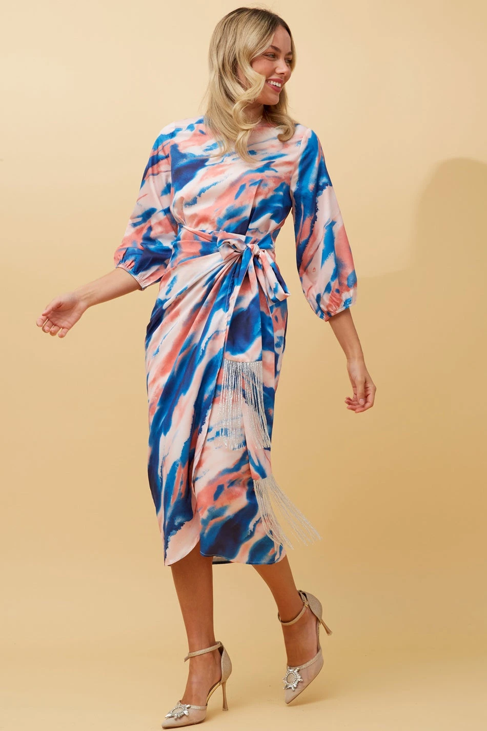 JUANITA TIE DYE MIDI DRESS 2 JUANITA TIE DYE MIDI DRESS - Image 2