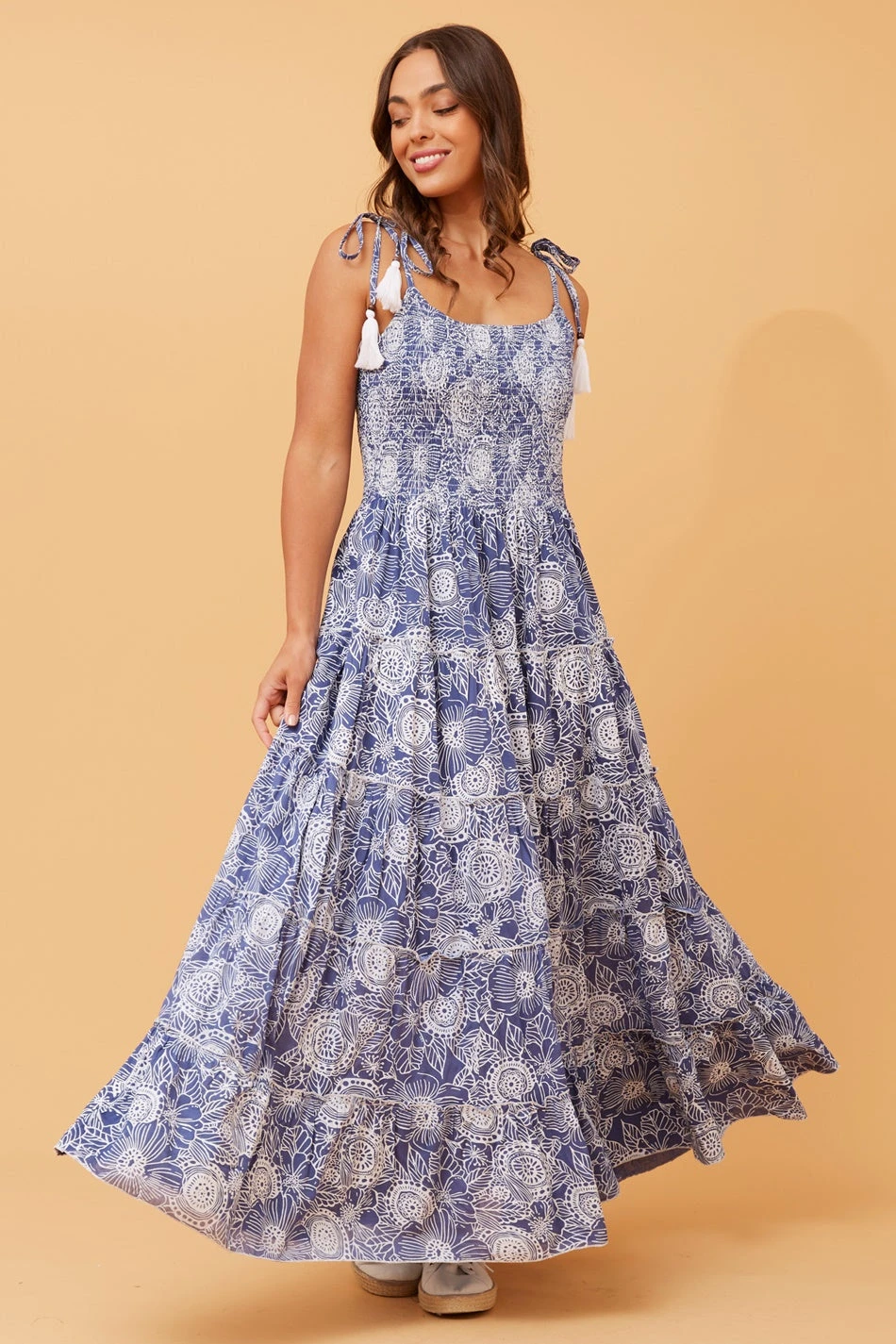 NIRA TIERED MAXI DRESS 1 NIRA TIERED MAXI DRESS