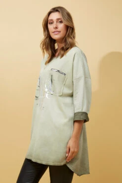 SORIANA FOIL PRINT TUNIC TOP -Female Clothing Store 7e02f78f059f26b749128823b033733b