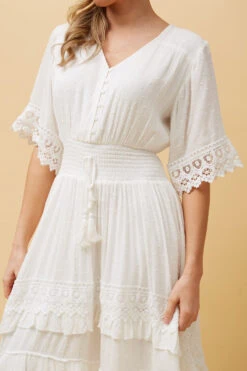 BRIANNA LACE TRIM MIDI DRESS -Female Clothing Store 7f1d8170de1cef9b1f3e2f17c0d151c9