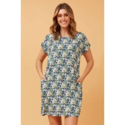 PAULA FLORAL PRINT SHIFT DRESS -Female Clothing Store 7f446b1d28993eb6a48644e3cecdeacf