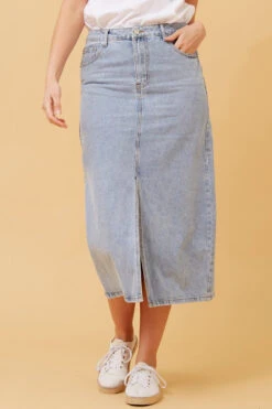 NAT DENIM MIDI SKIRT -Female Clothing Store 809ec956a17801e30b461bc86e319dec fff8fd21 fcd5 4172 af22 d8242a777903