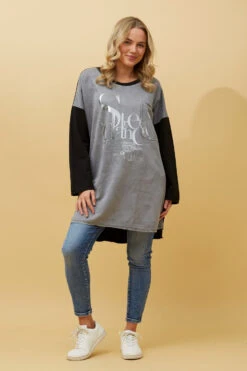 SORIANA FOIL PRINT TUNIC TOP -Female Clothing Store 816642f800d958672e02e15a59355db9