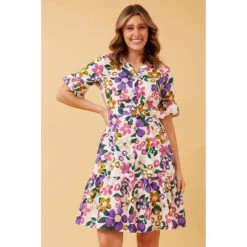 AVITA FLORAL BELTED DRESS -Female Clothing Store 81a0d3eb325e1e458f1a29d9f9175749