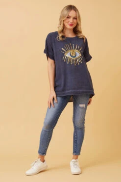 JULINA EVIL EYE LINEN TOP -Female Clothing Store 82034915dc9085fcfd462b96ce3dad4f 0f0c8fcc 7f3f 47e0 9915 4d6258b01ca5