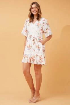 FLORAL LACE TEA DRESS -Female Clothing Store 8361bc506ac141774b236ed622615fe0