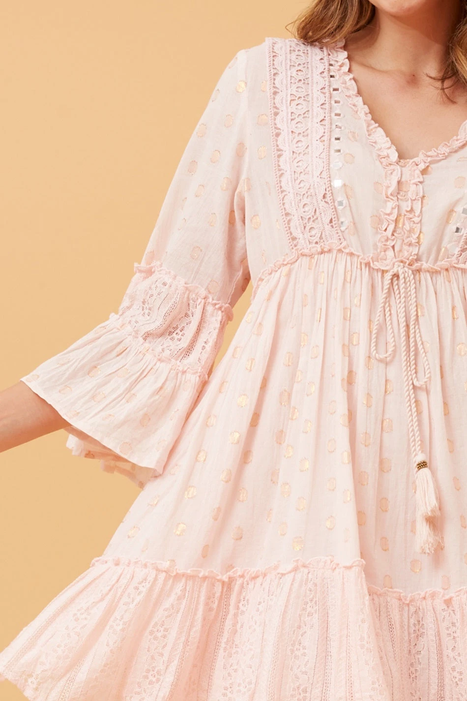 JAMELIA TIERED SHORT DRESS 10 JAMELIA TIERED SHORT DRESS - Image 10