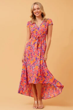 NERIDA WRAP FRONT MIDI DRESS -Female Clothing Store 84f537c2cfc1c291f48e7a5d2e880d05