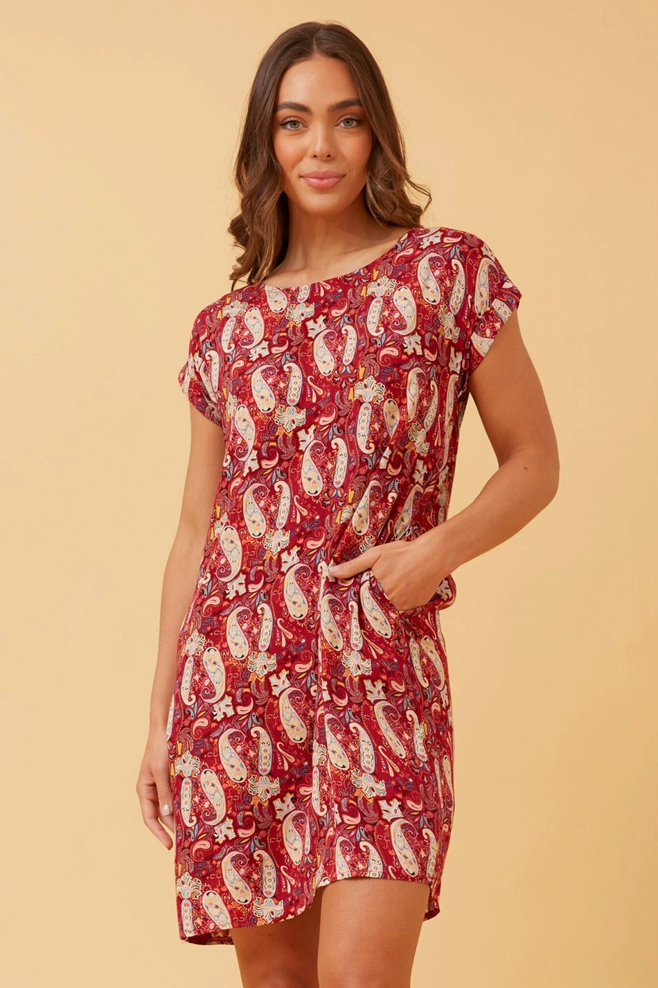 PAULA PAISLEY BOHO SHIFT DRESS 3 PAULA PAISLEY BOHO SHIFT DRESS - Image 3