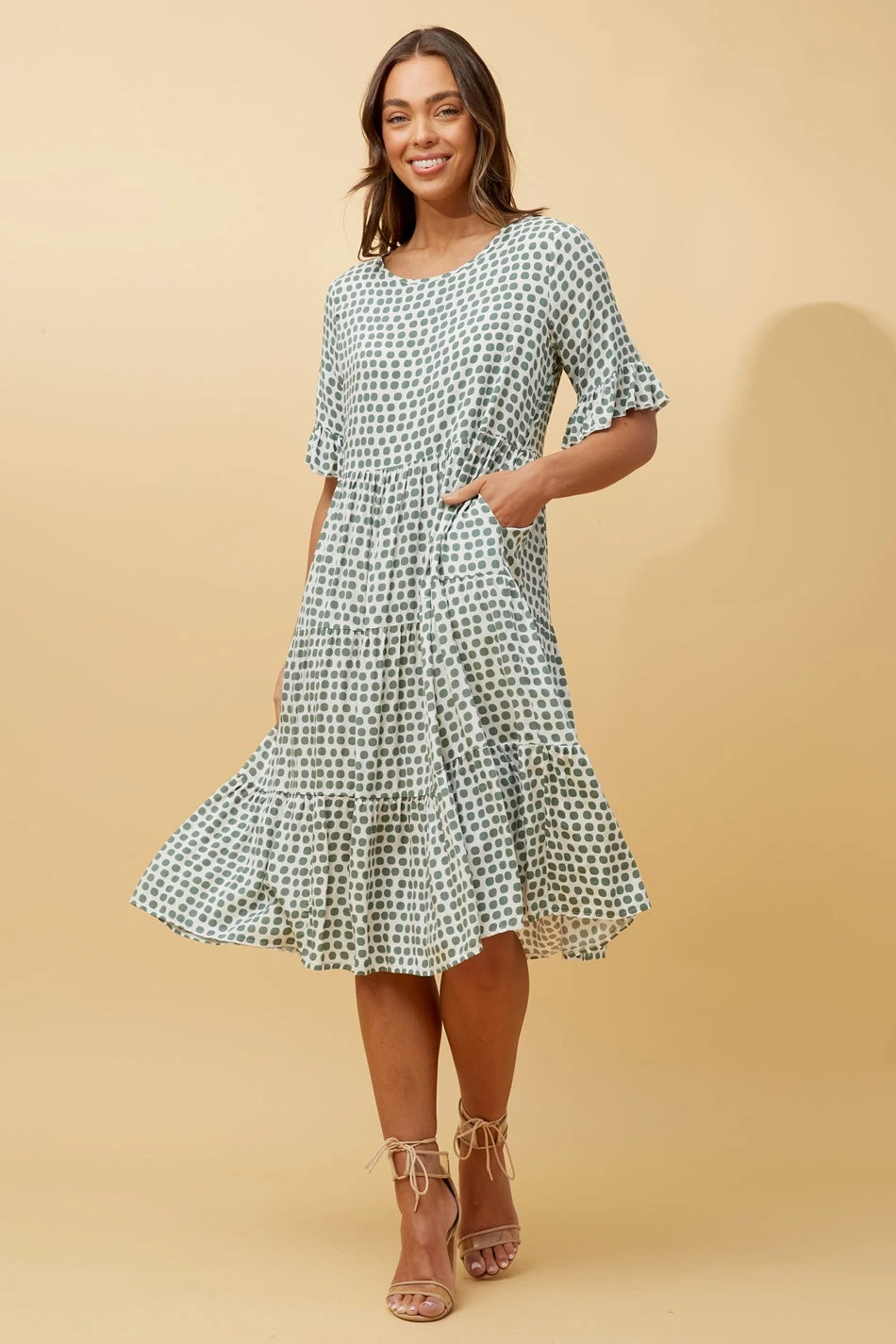 KENNA POLKA DOT MIDI DRESS 9 KENNA POLKA DOT MIDI DRESS - Image 9
