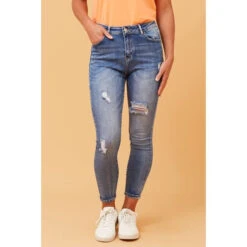 BERNICE DISTRESSED SKINNY JEANS -Female Clothing Store 8636737af4bed5917e99daa8c76884aa