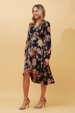 WILLOW FLORAL WRAP DRESS -Female Clothing Store 88e3a500ea98c7171ab37beaed72a3fe