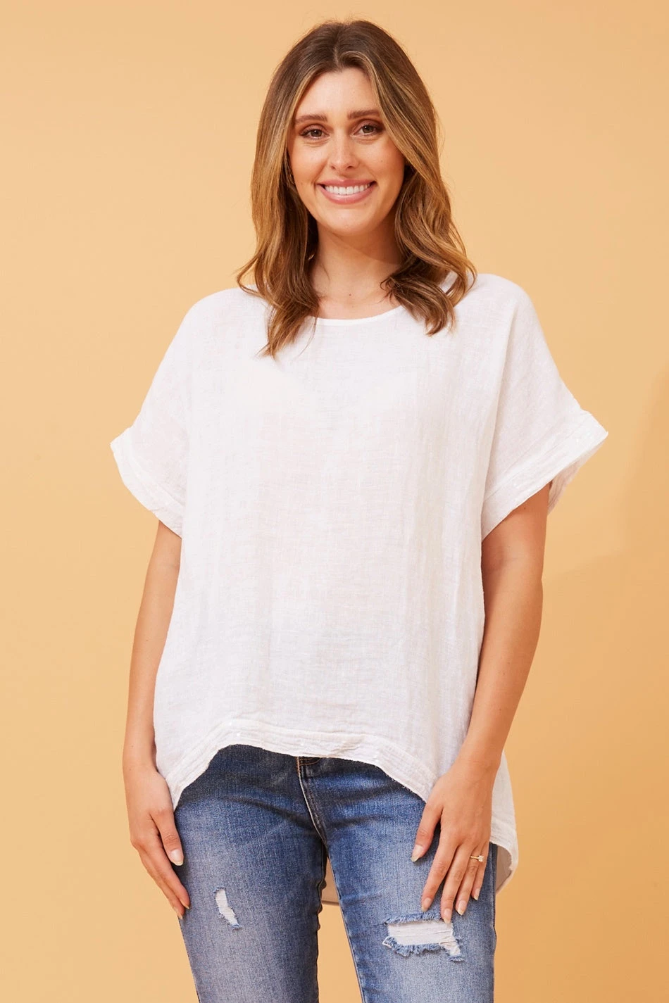 SOULA SEQUIN LINEN TOP 17 SOULA SEQUIN LINEN TOP - Image 17