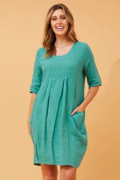 PISA SOLID LINEN DRESS -Female Clothing Store 8c089c4c291c23ce7687494902467ce3