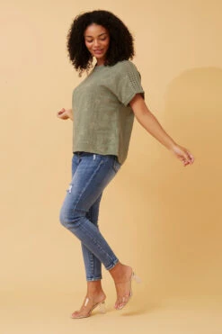 CONNIE EMBROIDERED FLORAL TOP -Female Clothing Store 8c2f7d7ec66dbda34126986eed85a7de