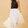 PHOENIX LACE MIDI SKIRT