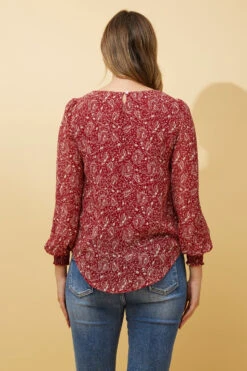 BREE PAISLEY PRINT BLOUSE -Female Clothing Store 8d4d2f525f6d2d9e5a5dd300971ac7d6