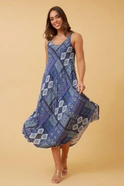 UMBRELLA PATCHWORK BOHO MIDI DRESS -Female Clothing Store 8da7ce9d01b6b50e6424331a9c79b118
