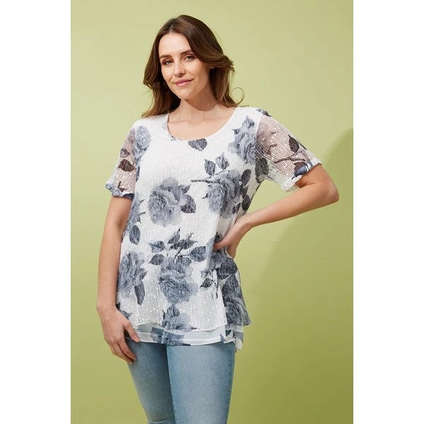 FLORAL LAYERED CROCHET TOP - Image 13
