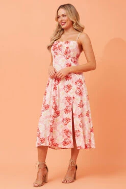 CHANTELLE FLORAL MIDI DRESS -Female Clothing Store 8e6e36b373e3d0c0edf9100e40d8797d