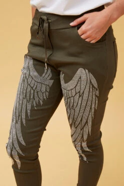 JANJA STUDDED WINGS JOGGER PANTS -Female Clothing Store 8eadbf77f69fc1a1e1430ef593562fd8