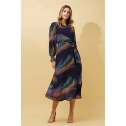 PRISCILLA FEATHER PRINT DRESS -Female Clothing Store 8ff5a5ce6379539aae0c636e5153842a